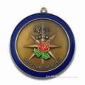 Metal Sports Medal with Antique Gold-plated Color